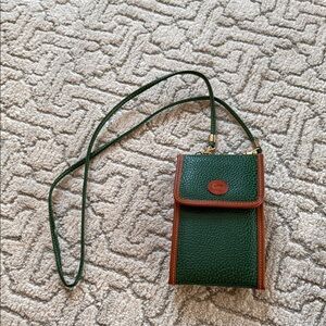 Dooney & Bourke Green and Brown Crossbody Bag